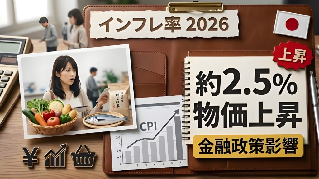 2026年 日本のインフレ率が2.5％へ｜家計への影響と金融政策のポイントまとめ