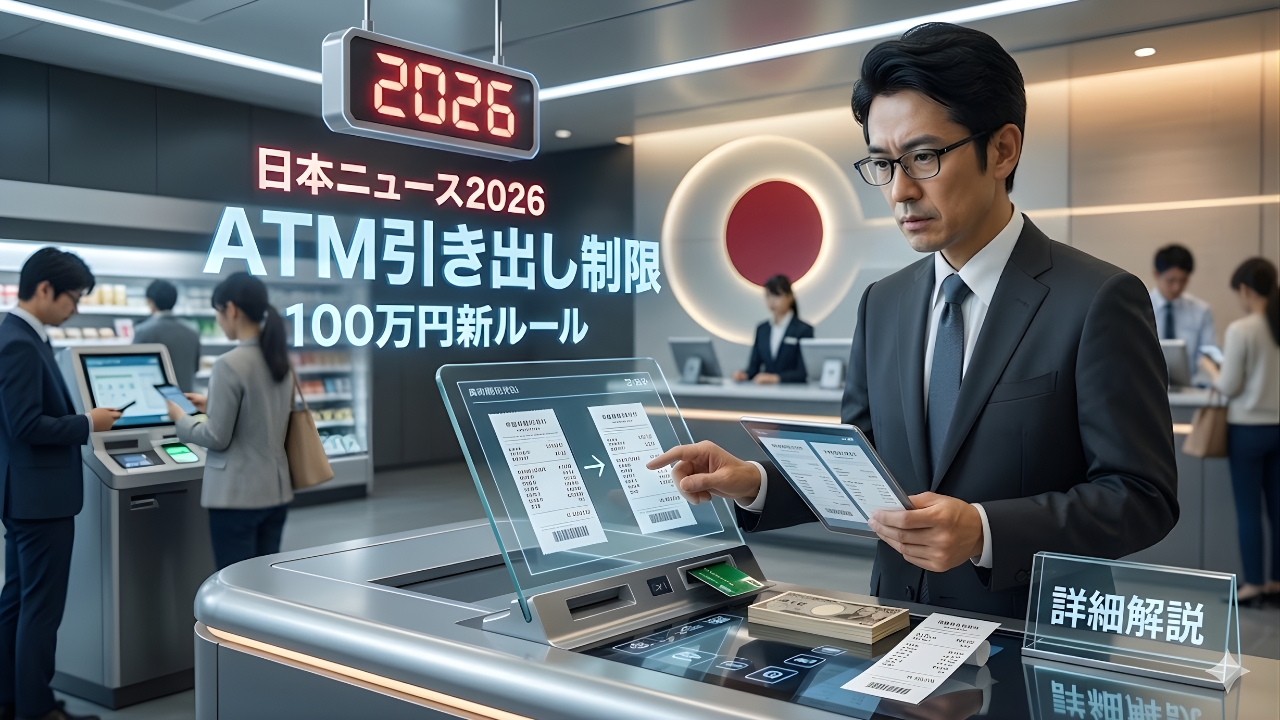 2026年ATM引き出し制限が激変｜100万円ルールで銀行利用はどう変わる？