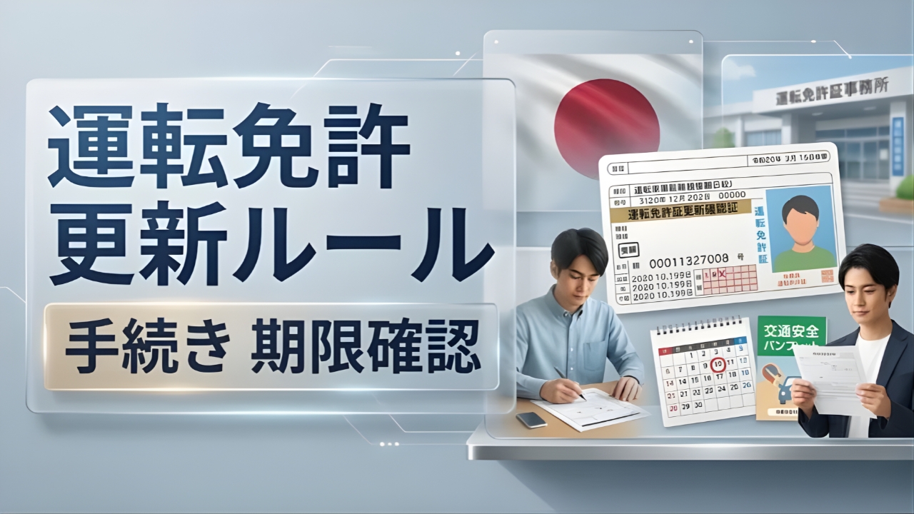 2026年の運転免許更新が激変｜全ドライバーが必ず知るべき新ルールまとめ