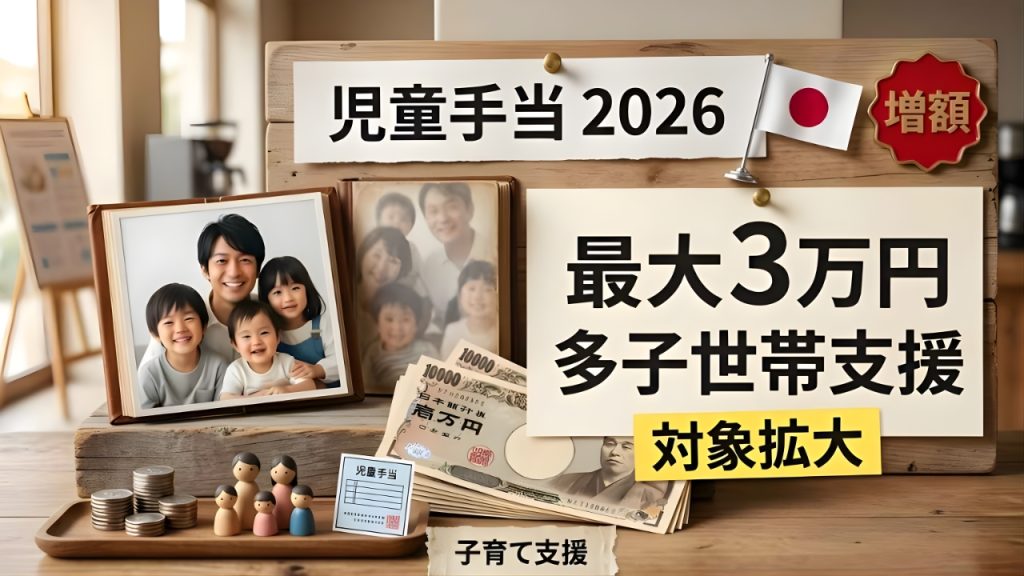 2026年児童手当が大幅拡大へ｜多子世帯は月3万円増も？最新支援まとめ
