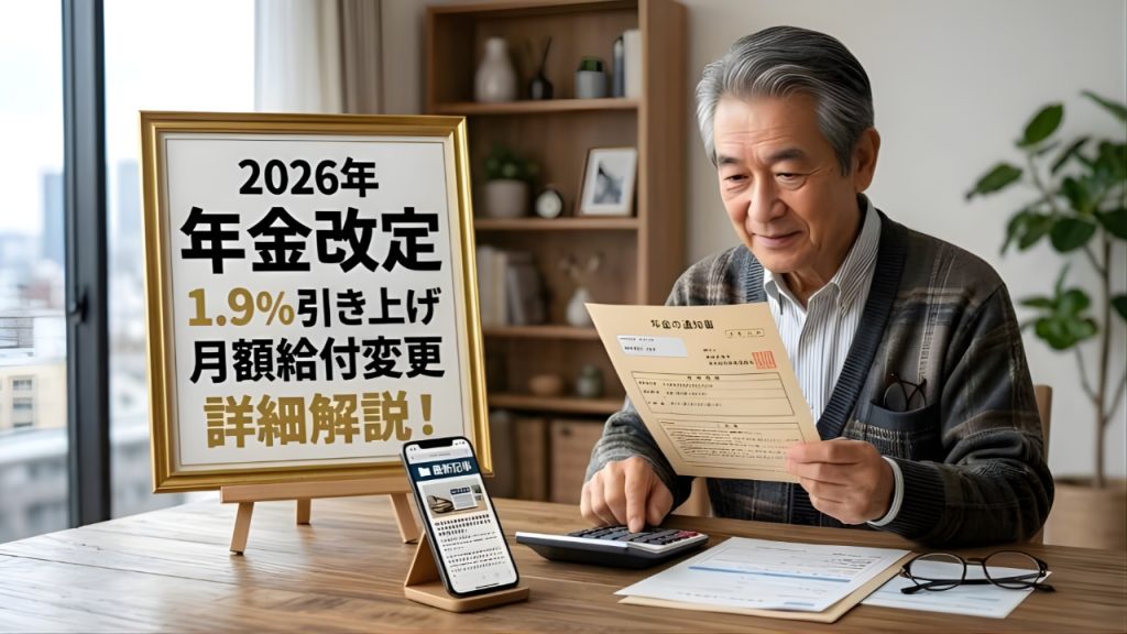 2026年年金ついに1.9％増額へ｜あなたの月額はいくら変わる？最新改定まとめ