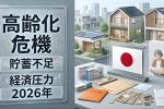 2026年日本の高齢化が限界突破｜貯蓄不足と物価高で家計に迫る“見えない危機”とは