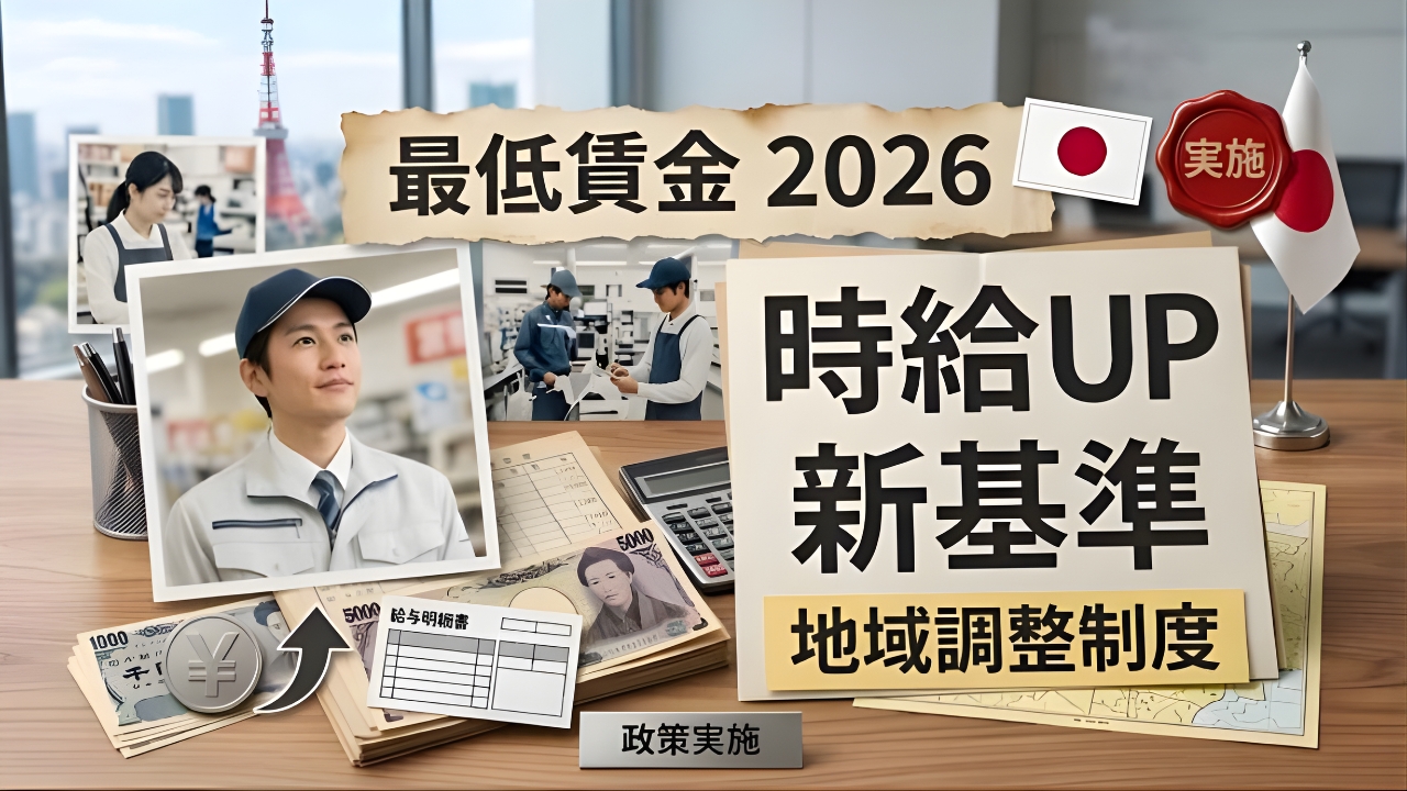 2026年最低賃金改革が始動｜あなたの地域の新時給はいくらに変わる？