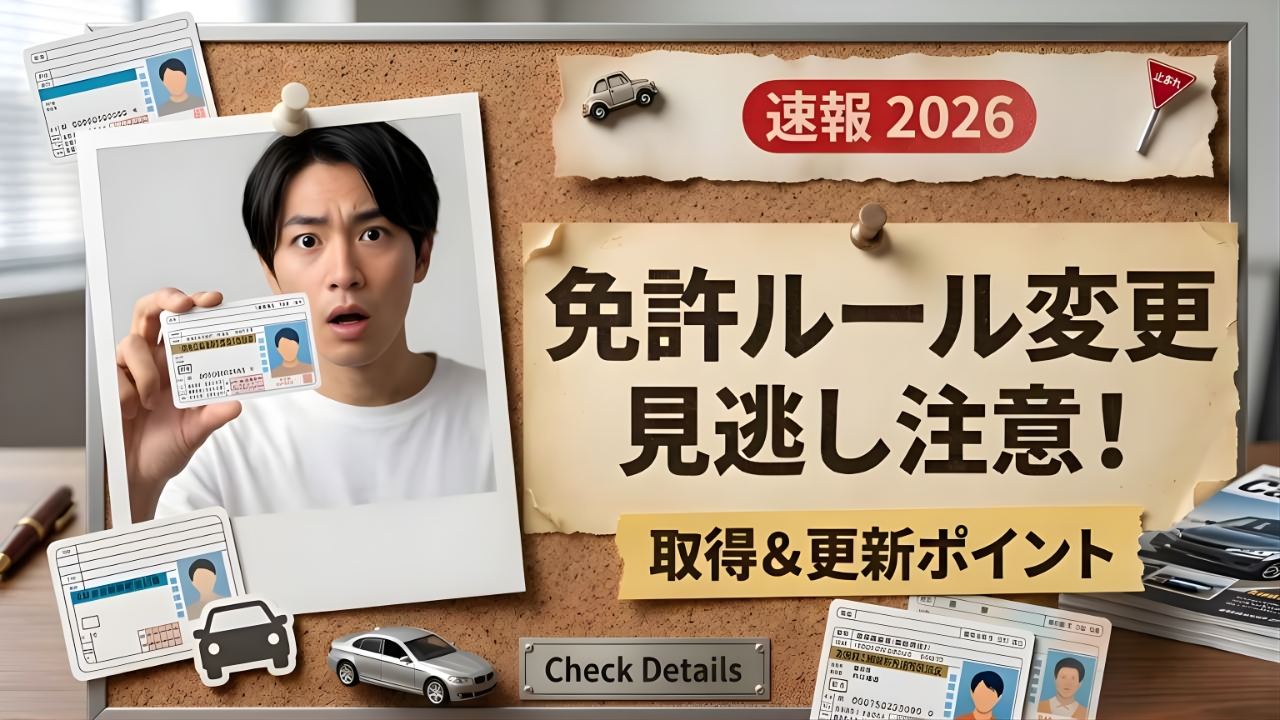 2026年最新｜日本の運転免許証ルール改正まとめ｜取得条件・更新手続きの全ポイント