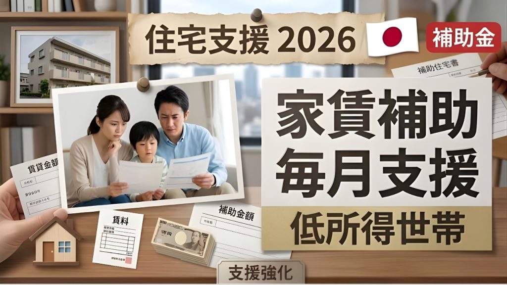 2026年版 家賃補助が大幅拡充へ｜低所得者向け「毎月支援」の最新制度とは？