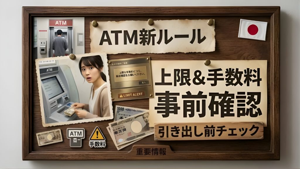 2026年版 日本ATM出金ルール完全ガイド｜手数料と限度額まとめ