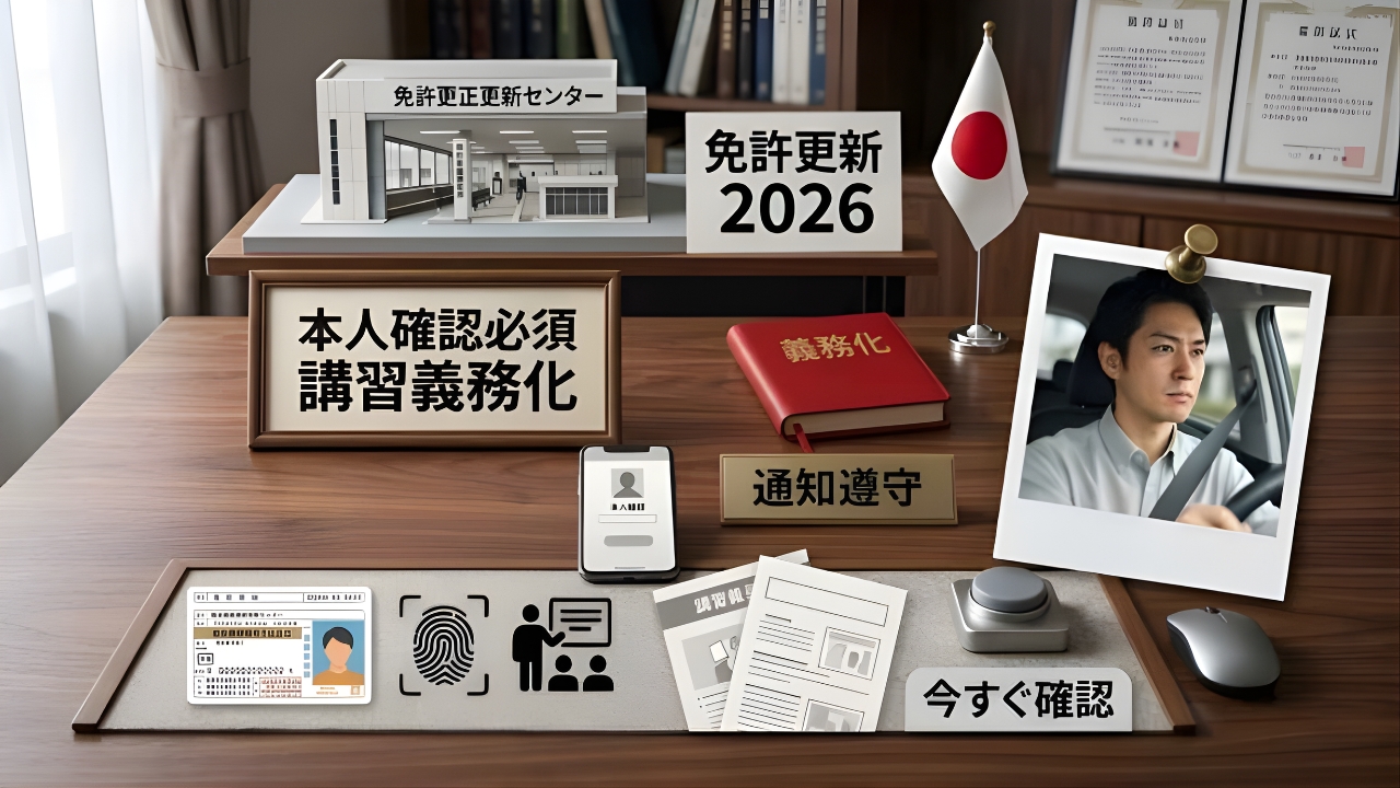 2026年版｜日本の運転免許更新が激変！本人確認強化と通知ルールの大改革とは