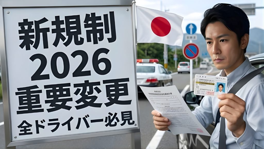 2026年運転免許が大激変｜全ドライバー必見の新規制まとめ