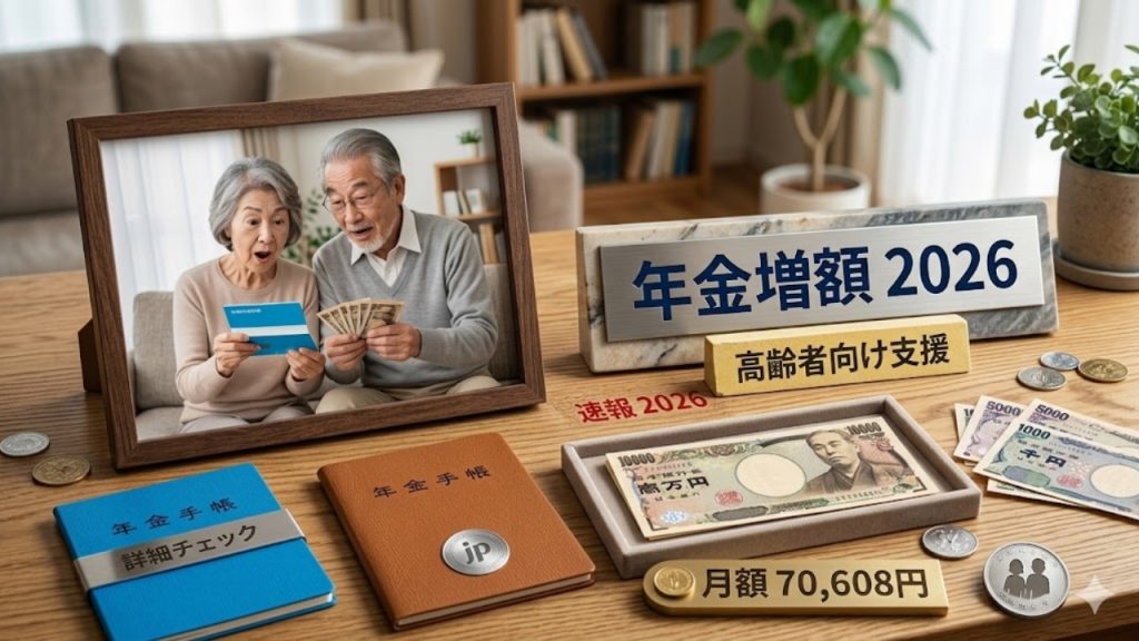 【最新】国民年金が70,608円に増額｜2026年改定の影響をわかりやすく解説