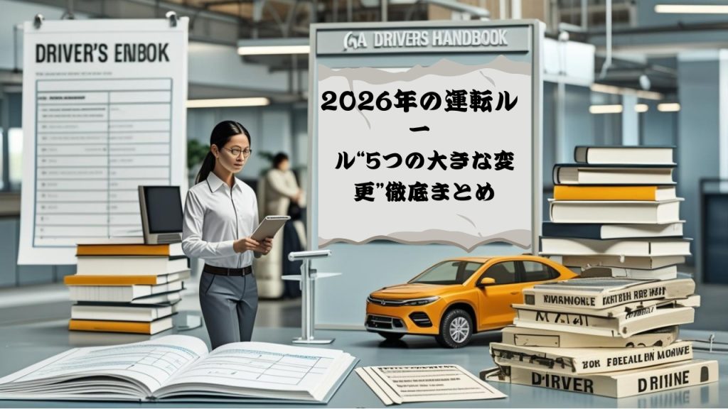 免許更新前に必読！2026年の運転ルール“5つの大きな変更”徹底まとめ