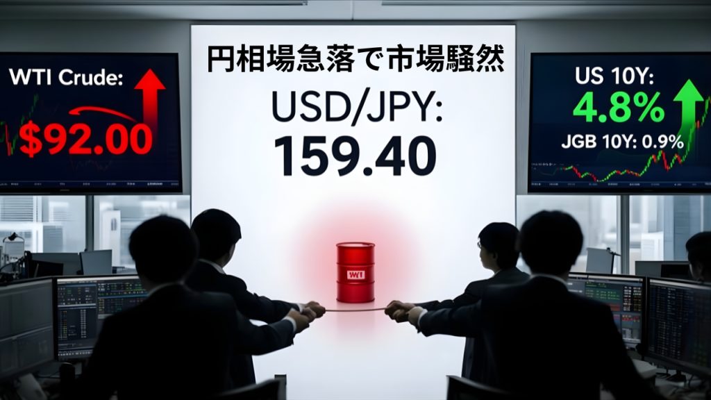 円相場急落で市場騒然｜政府が“投機的”と警戒強化、中東情勢で何が起きている？