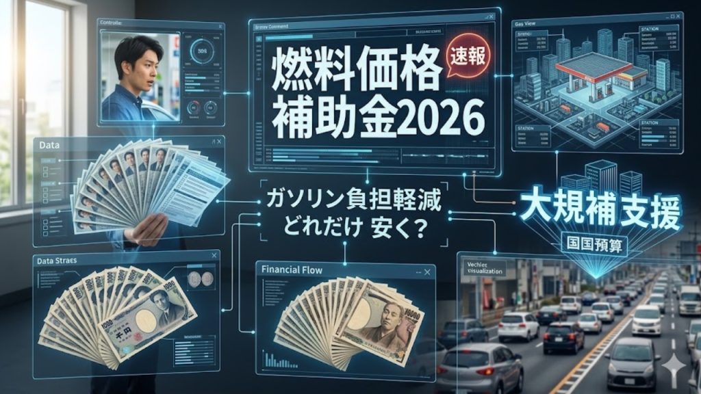 日本の燃料価格補助金2026｜ガソリン代が大幅軽減される新制度の全貌