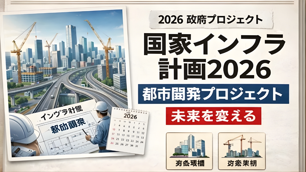 日本の街がこう変わる！2026年国家インフラ計画の全貌とは