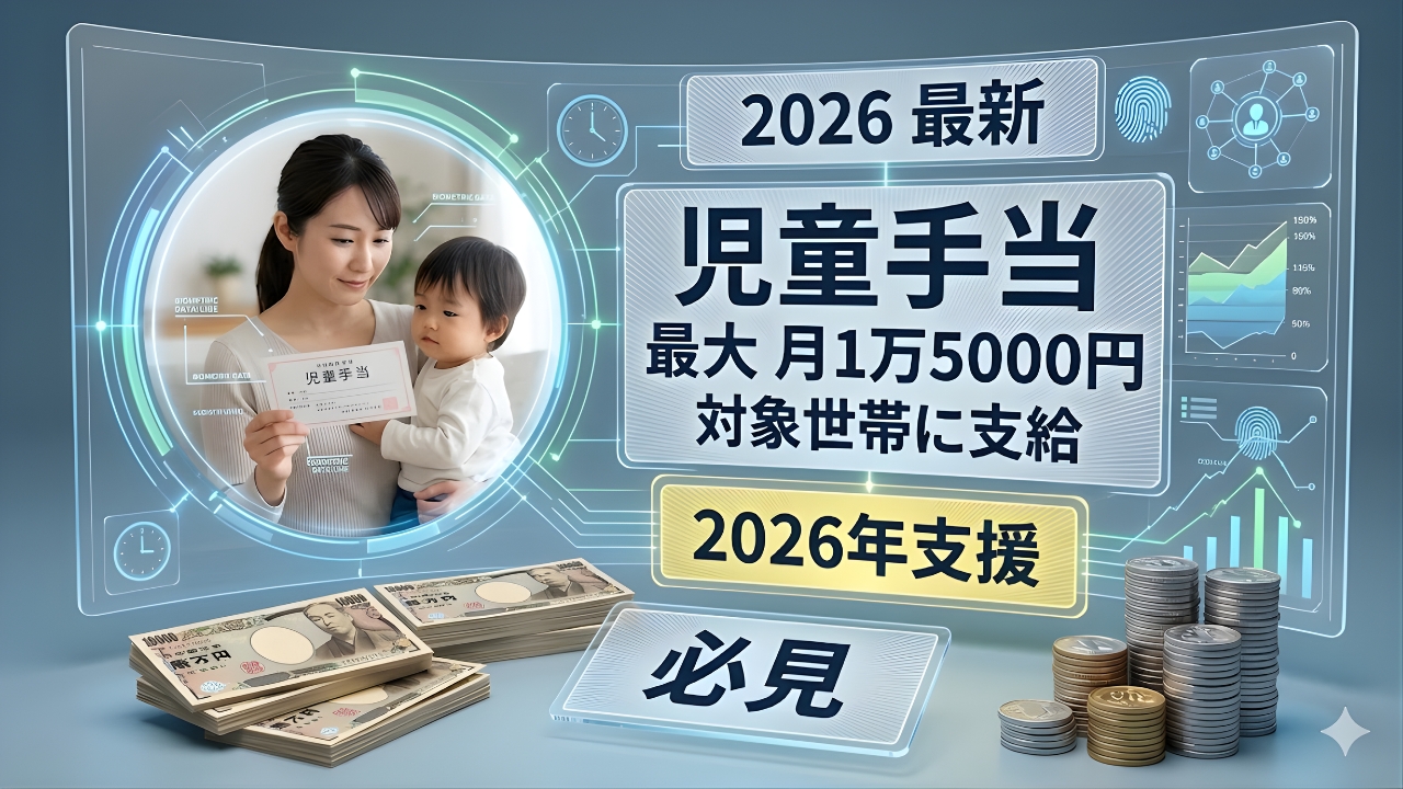日本児童手当2026年｜月額1万5000円の新支給額は誰が対象？最新制度まとめ