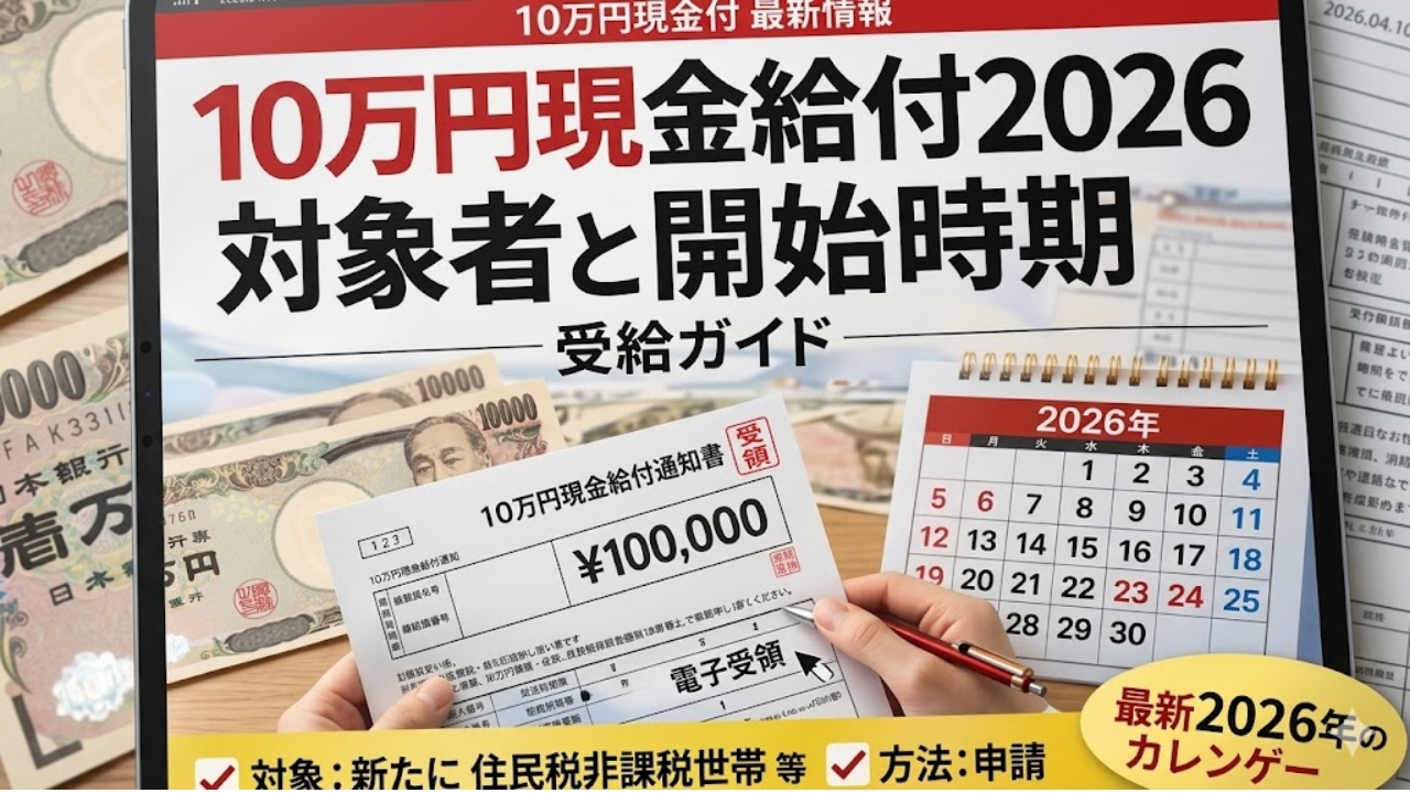 日本政府、2026年に10万円給付へ