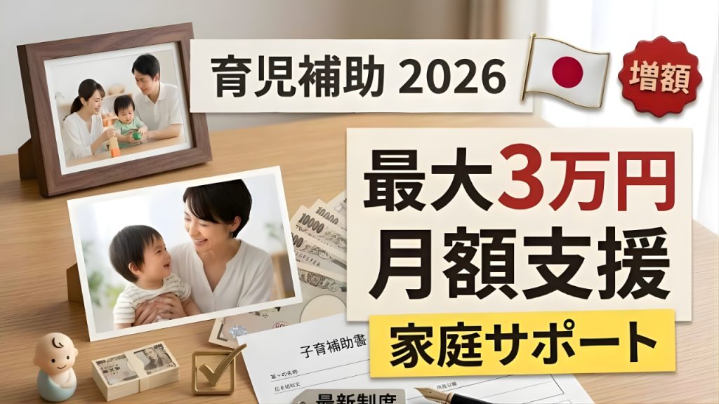 日本育児補助金2026｜家庭負担を軽減する新制度と支給条件まとめ