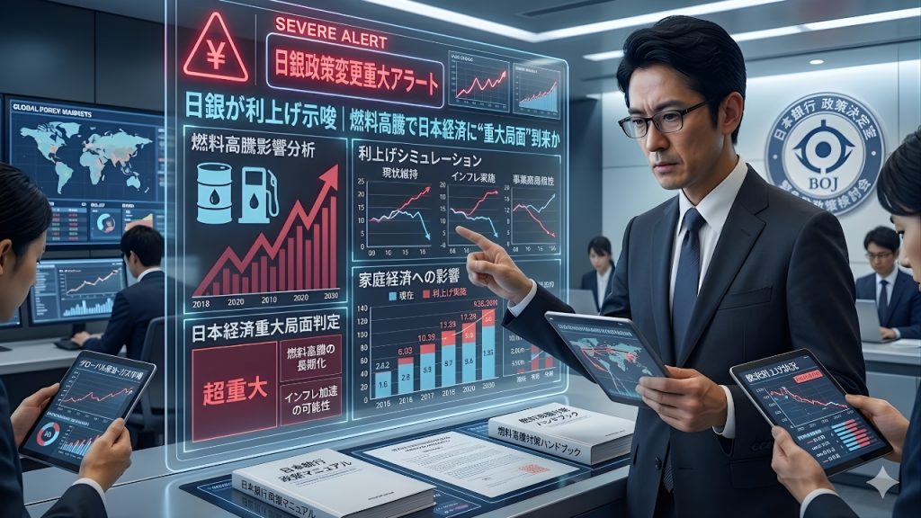 日銀が利上げ示唆｜燃料高騰で日本経済に“重大局面”到来か